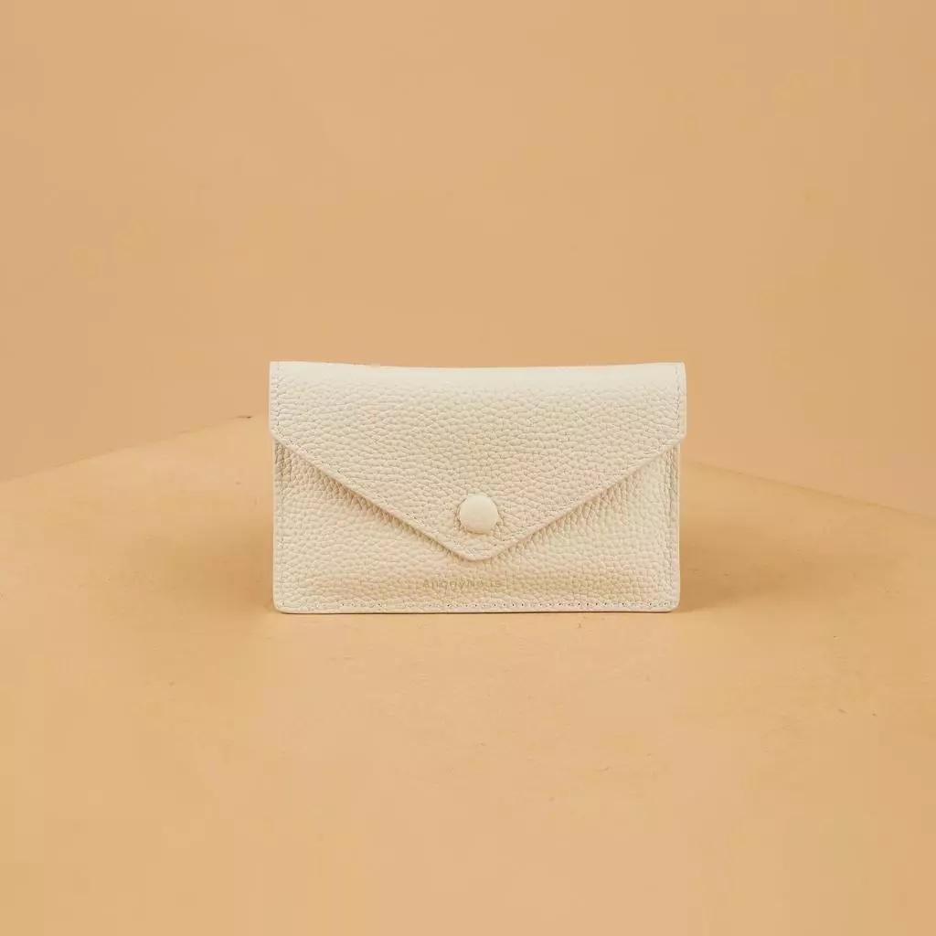 Anonymous Vee Slim Wallet Togo Leather No Brand
