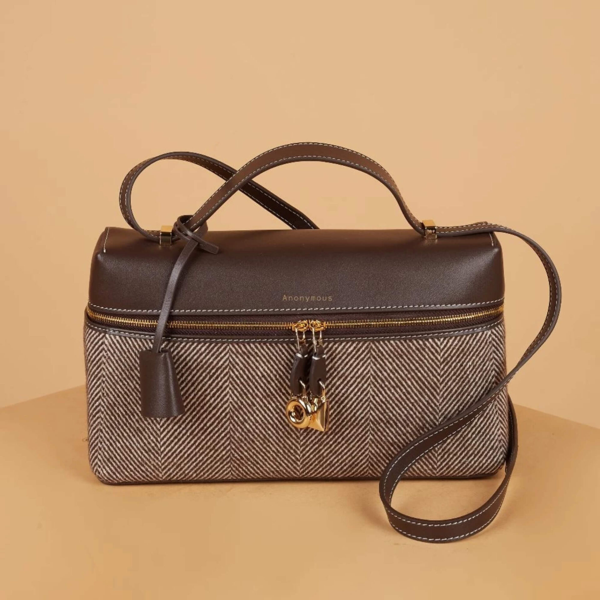 Anonymous Bianca LP27 Extra Case canvas ZigZag Pattern No Brand (Tas Kulit)