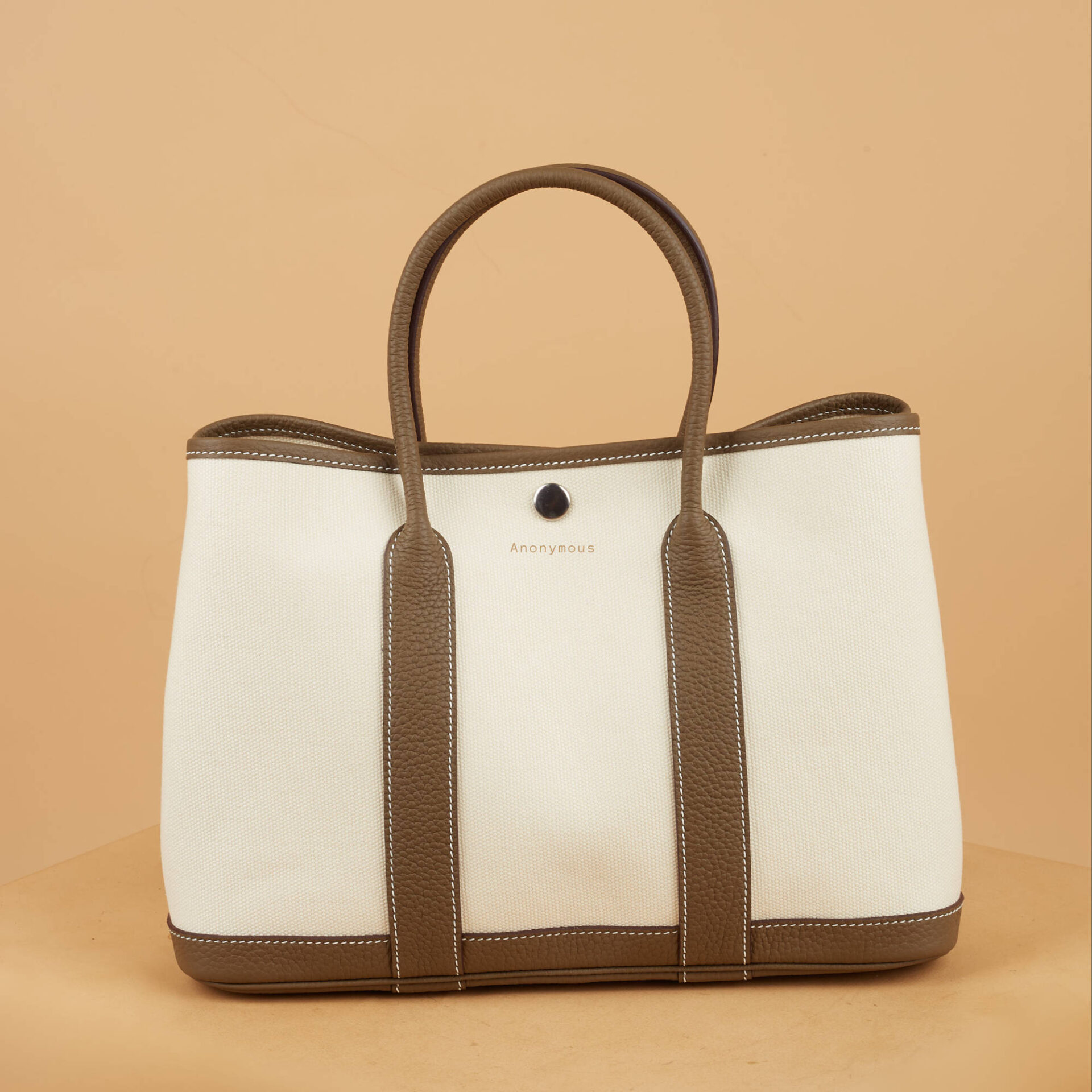 Anonymous Carnival Tote Bag 30 Ecru PHW (Tas Kulit)