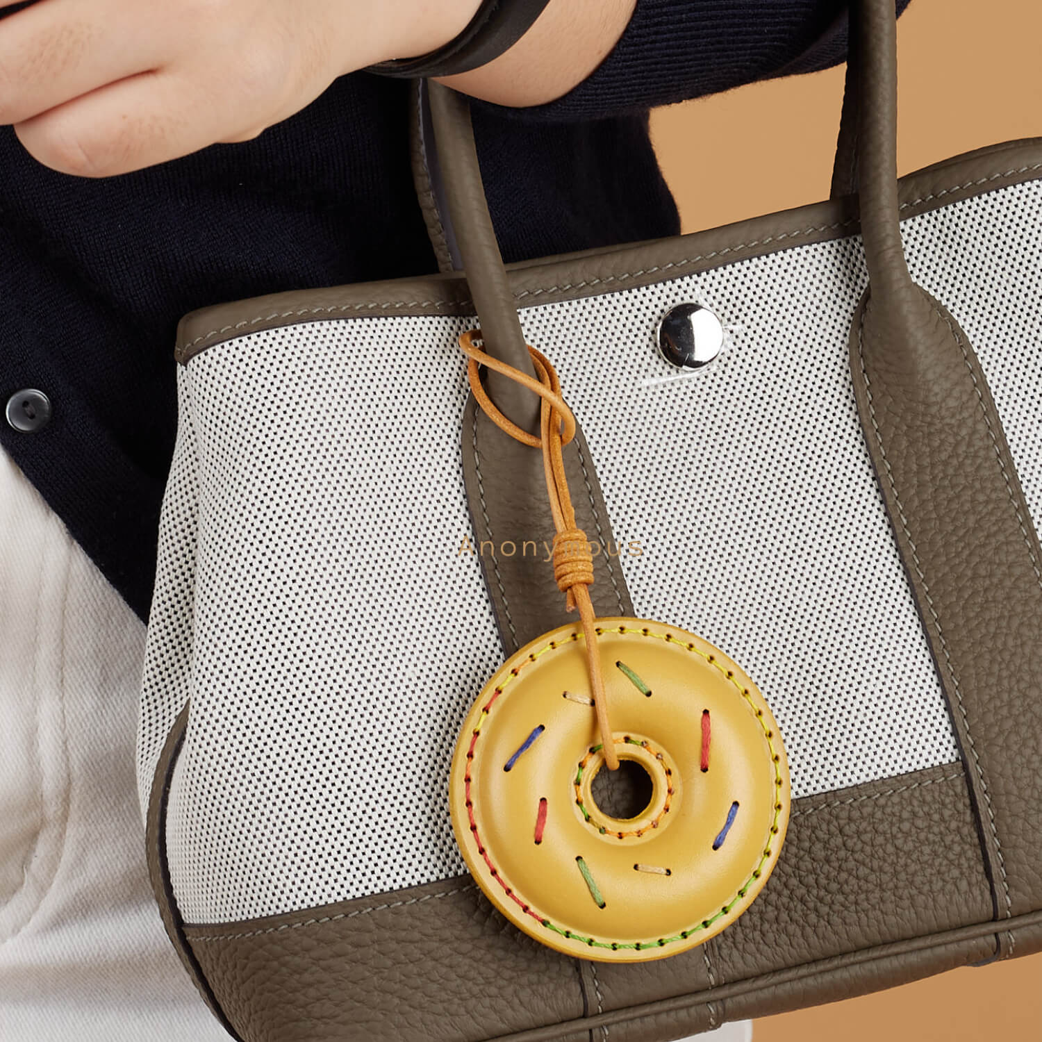 Anonymous Doo-Nut Leather Bag Charm