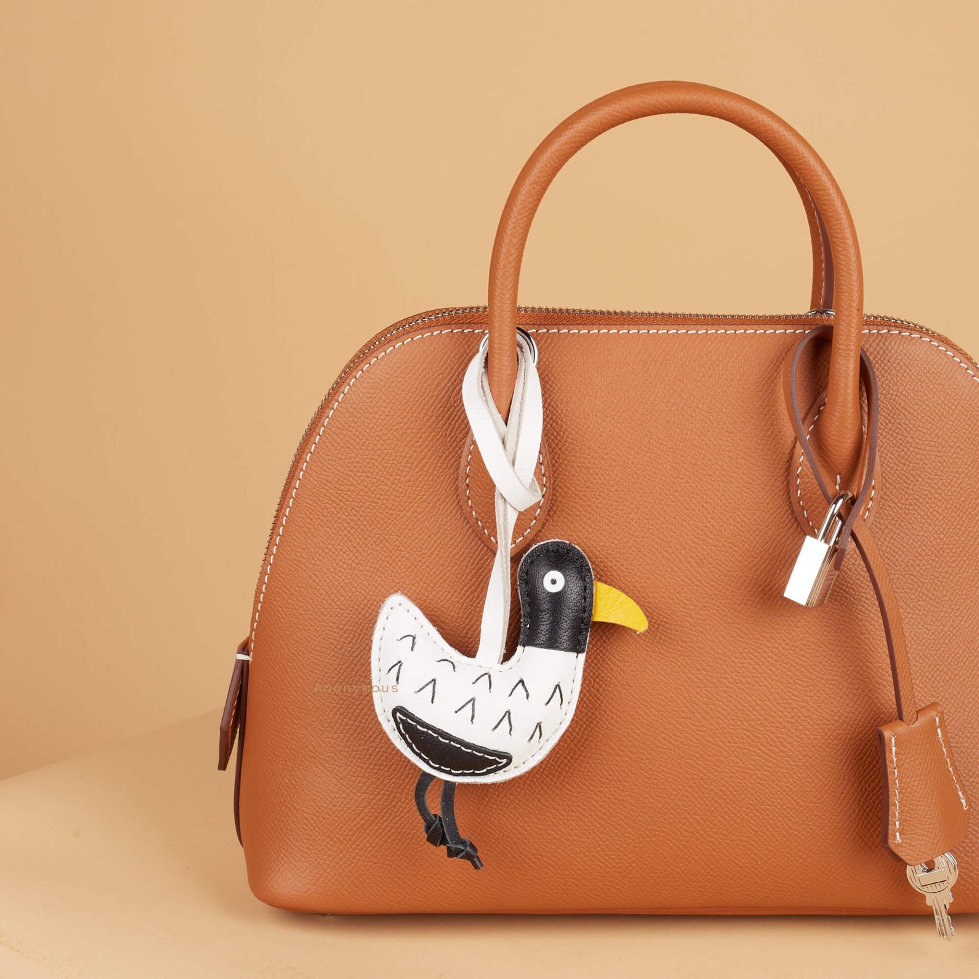 Anonymous 4 Tied Knot Leather Bag Charm
