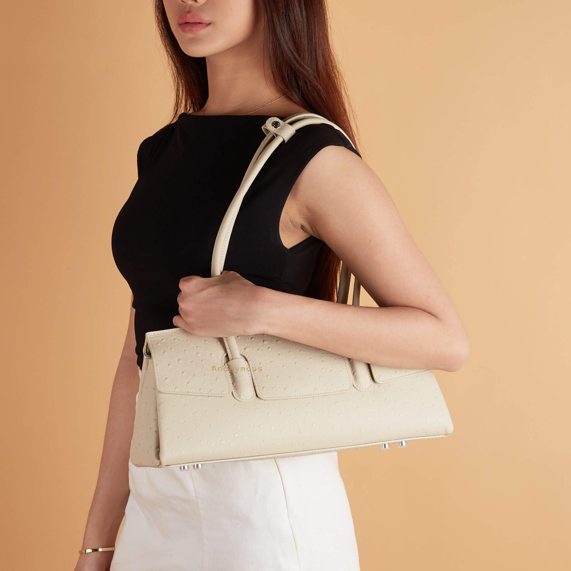 Anonymous Noel East West Taiga/Ostrich Leather (Tas Kulit)
