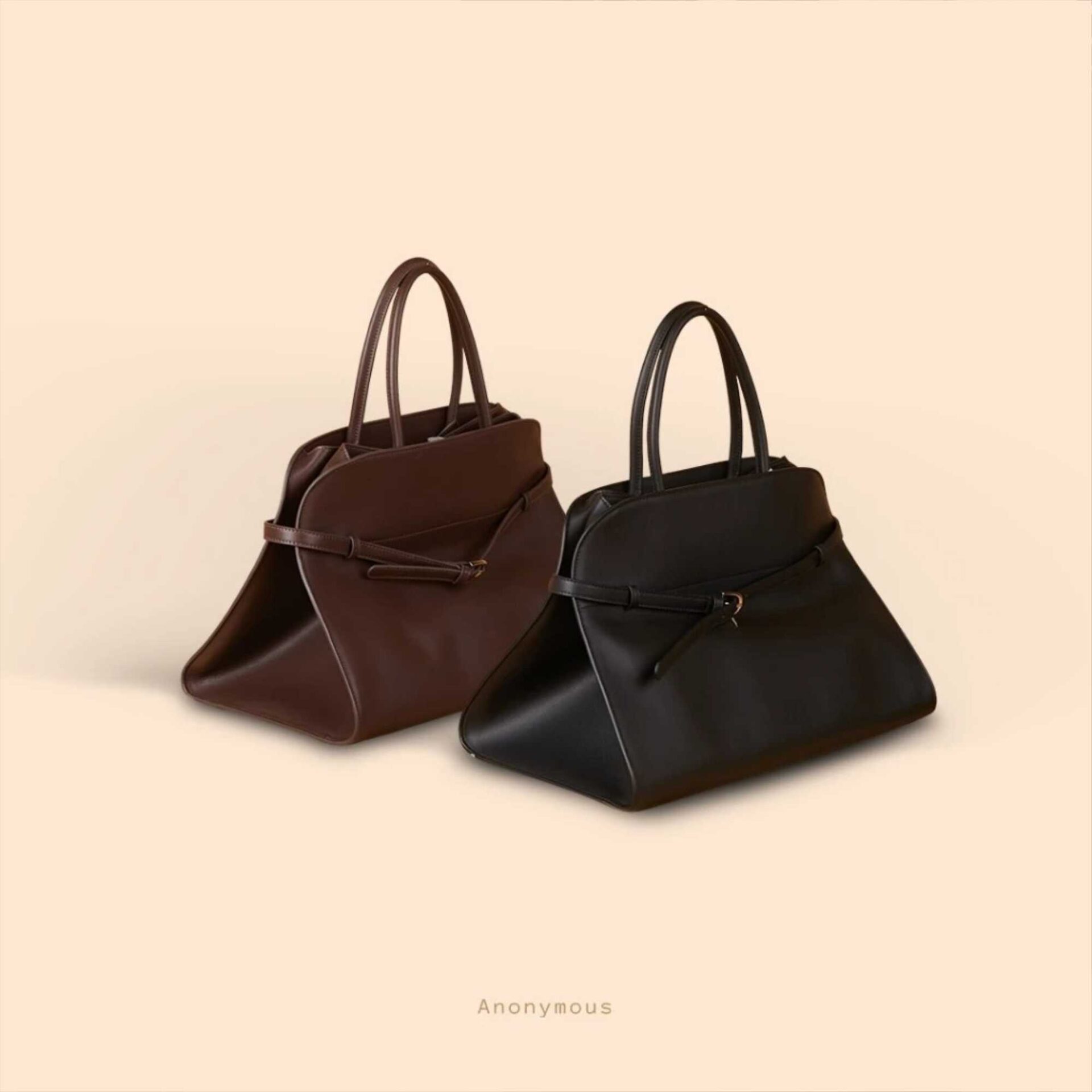 Anonymous Thania Top Handle Bag Swift Leather Large No Brand (Tas Kulit)