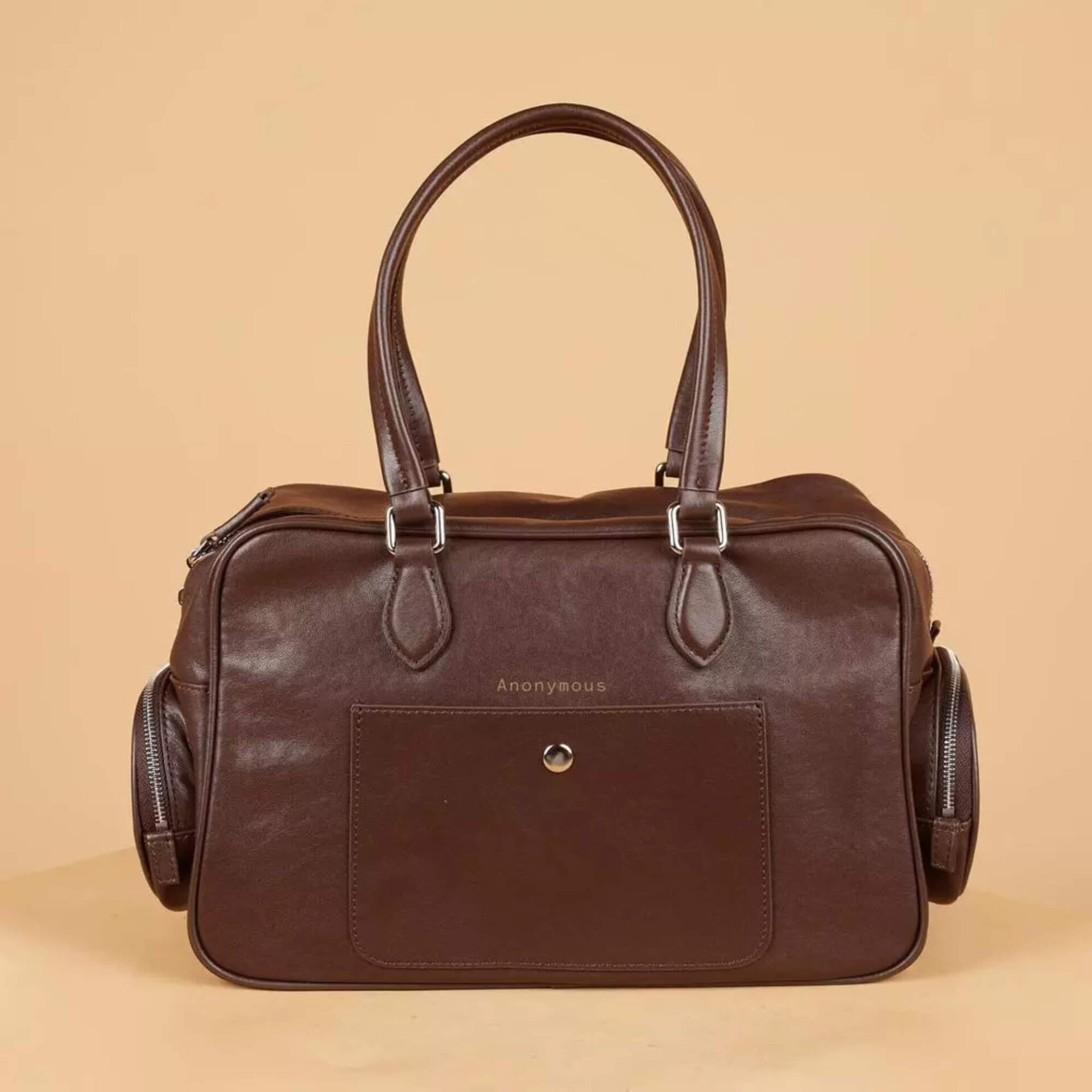 Anonymous Vanda w/ 2 Pockets Swift Leather PHW No Brand (Tas Kulit)